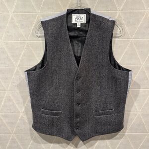 Jos A Bank Vest Herringbone Wool 1X Big & Tall